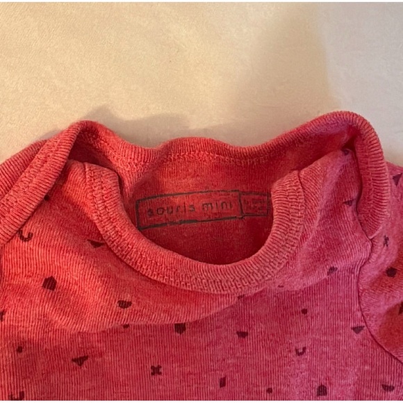 Souris mini onesie 6-9m red / pink baby girl - Picture 2 of 3